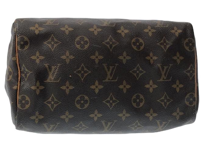 Braunes Louis Vuitton Monogramm Speedy 25 Boston-Tasche Leder  ref.1300717