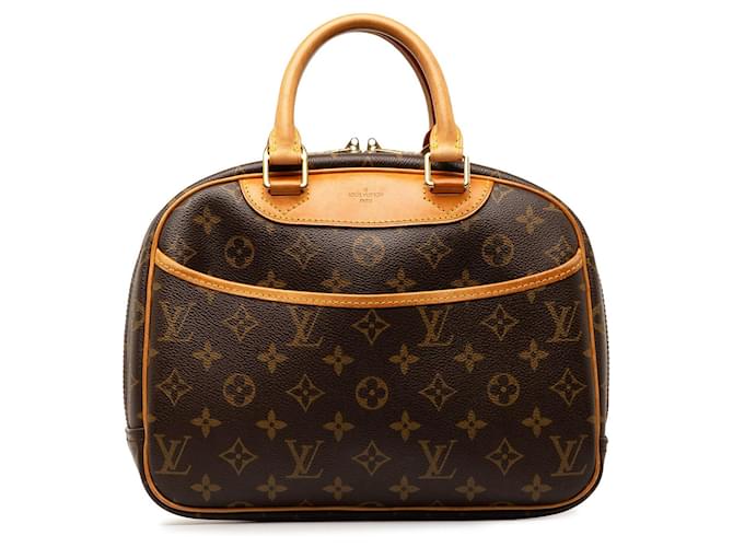 Braune Louis Vuitton-Monogramm-Trouville-Handtasche Leder  ref.1300718