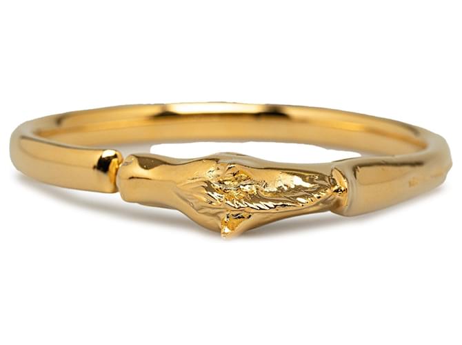 Goldenes Hermès-Tête-de-Cheval-Pferde-Kostüm-Armband Gelbes Gold  ref.1300732