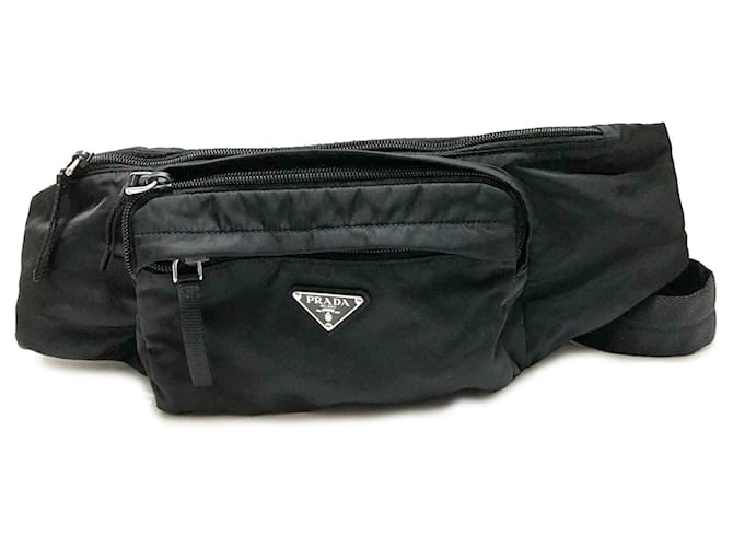 Black Prada Tessuto Montagna Belt Bag Cloth  ref.1300795