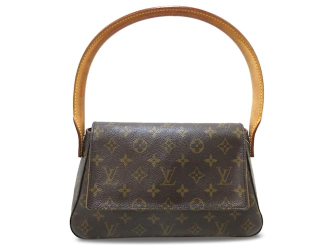 Brown Louis Vuitton Monogram Looping Mini Shoulder Bag Leather  ref.1300803