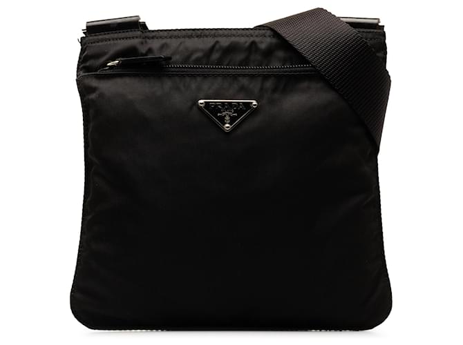 Black Prada Tessuto Crossbody Bag Cloth  ref.1300820