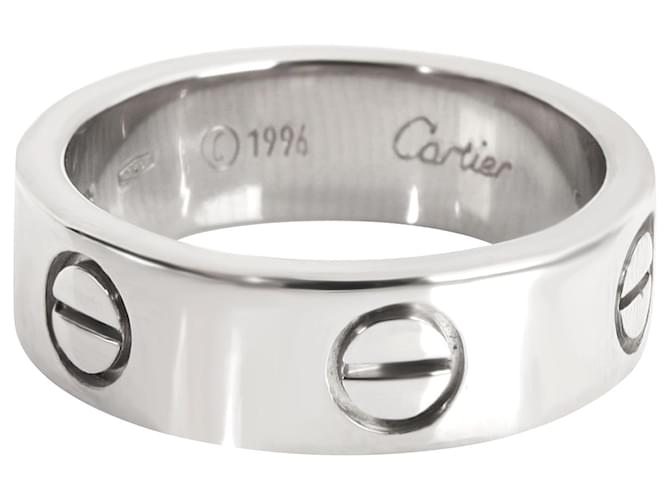 Cartier Love Ring in 18kt white gold Silvery Metallic Metal  ref.1300970