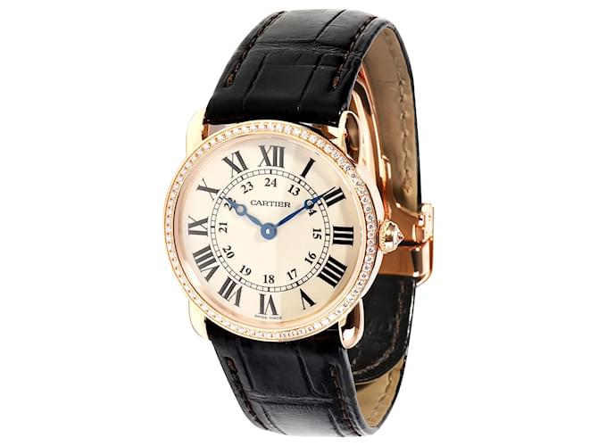 Cartier Ronde Louis Cartier WR000351 relógio feminino 18k Rose Gold Metálico Metal Ouro rosa  ref.1300987