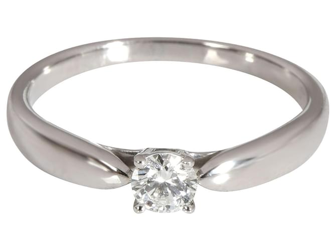 TIFFANY & CO. Bague de fiançailles diamant Harmony en platine I VS1 0.18 ct Métal Argenté Métallisé  ref.1300997