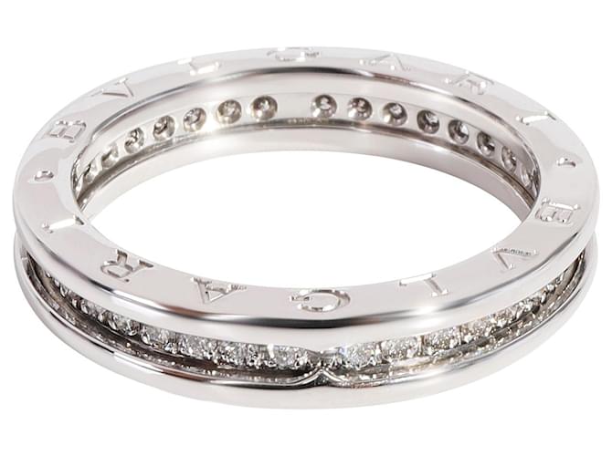 Bulgari Bvlgari B.Zero1 Diamond Ring in 18K white gold 0.45 ctw Silvery Metallic Metal  ref.1300998
