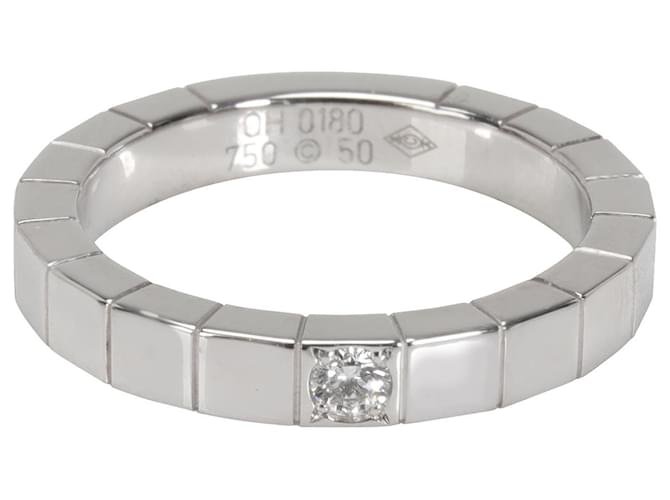 Cartier Lanières anel de diamante em 18k Ouro Branco DEF VVS1VVS2 05 ctw Prata Metálico Metal  ref.1301008
