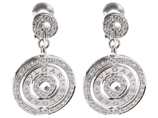 Bulgari BVLGARI Cerchi Astrale Diamond Earrings in 18K white gold 1.3 ctw Silvery Metallic Metal  ref.1301015