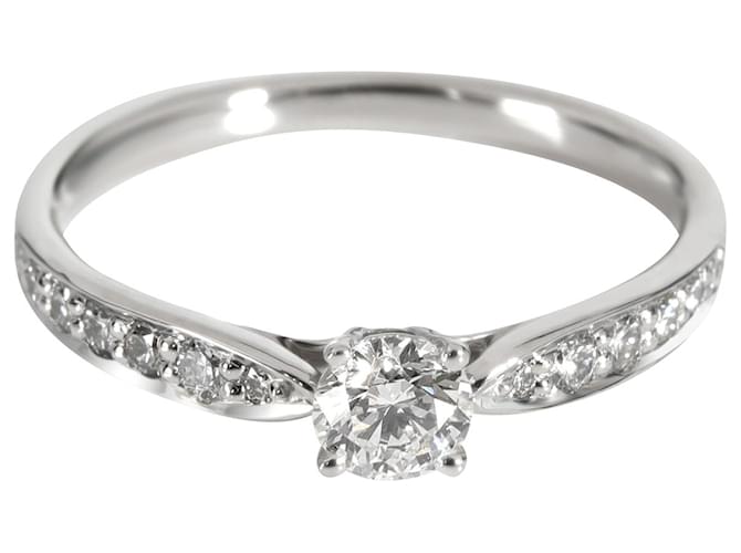 TIFFANY & CO. Bague de fiançailles diamant Harmony en platine G VS1 0.32 ctw Métal Argenté Métallisé  ref.1301020