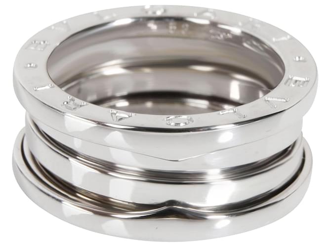 Bulgari Bvlgari B.Zero1 Three-Band Ring in 18K white gold Silvery Metallic Metal  ref.1301066