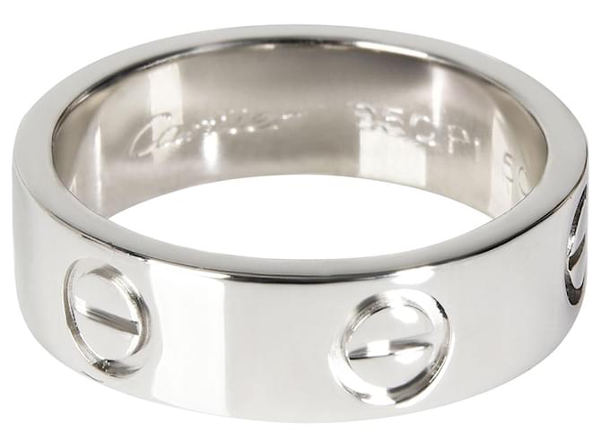 Cartier LOVE Ring aus Platin Silber Metallisch Metall  ref.1301069