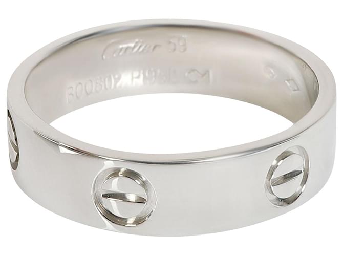 Cartier Love Ring ein 950 Platin Silber Metallisch Metall  ref.1301079