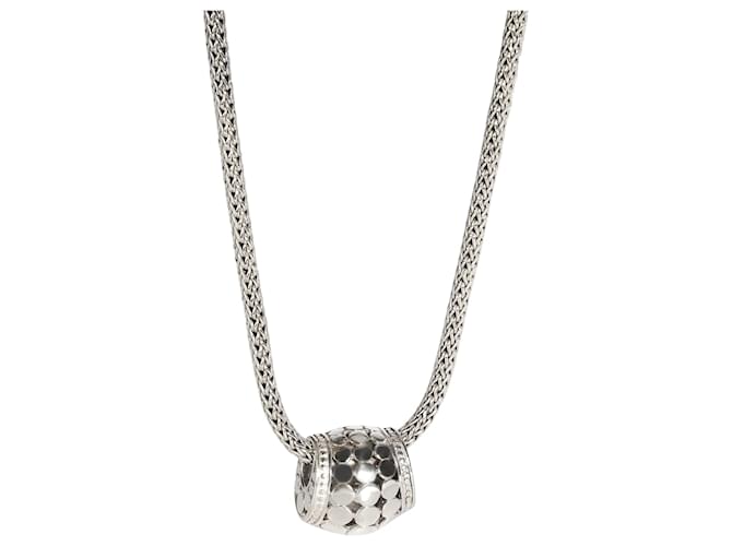 Autre Marque John Hardy Dot Enhancer Necklace in Sterling Silver Silvery Metallic Metal  ref.1301080