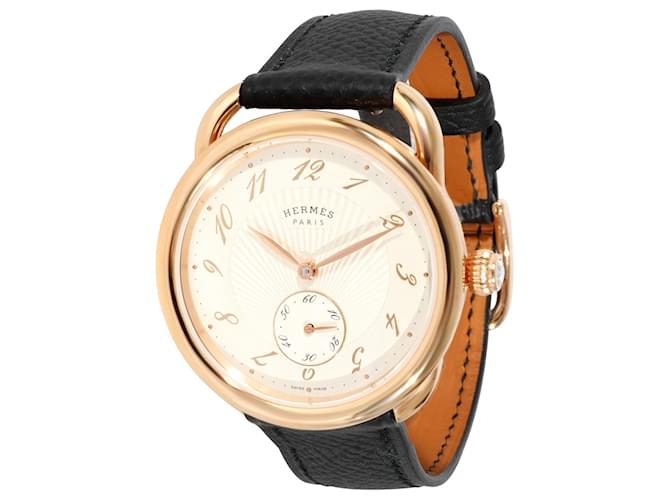 Hermès Arceau Ecuyere AR6.670.221.Minnesota0 reloj unisex en 18kt oro rosa Metálico Metal  ref.1301133