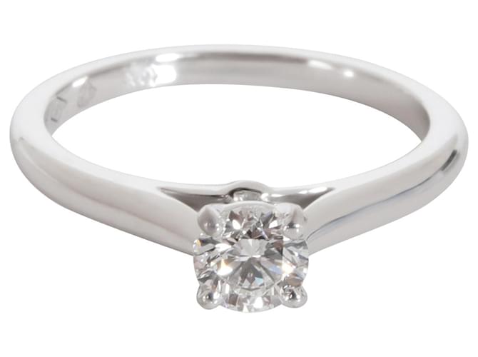 cartier 1895 Anello di fidanzamento con diamante in platino D VVS1 0.29 ctw Argento Metallico Metallo  ref.1301135