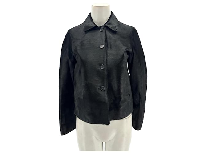 PRADA  Jackets T.it 40 leather Black  ref.1301142