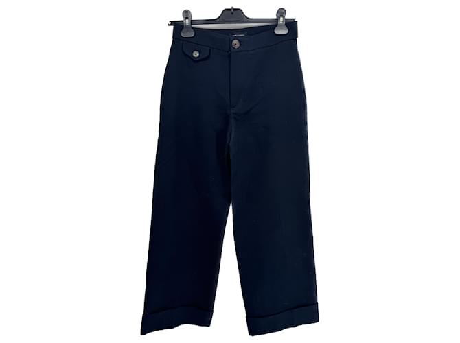 CLUB MONACO Pantalon T.US 0 polyestyer Polyester Bleu  ref.1301147
