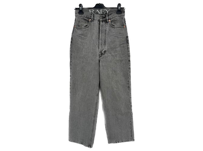 Autre Marque Jeans Raey T.US 22 in cotone Grigio
