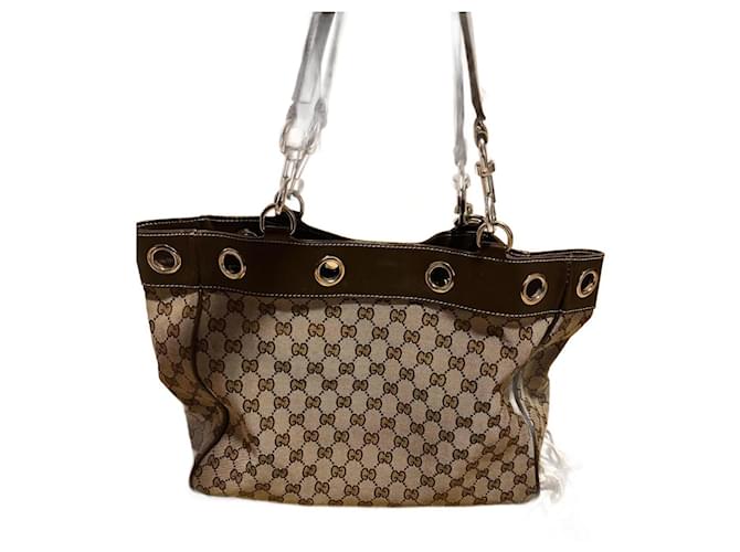 Gucci Handbags Caramel Cloth  ref.1301176