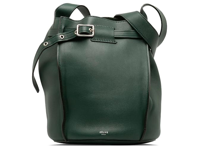 Céline Celine Green Big Bag Bucket Leather Pony-style calfskin  ref.1301274