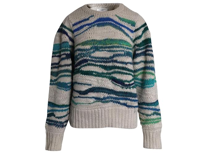 Isabel Marant Etoile Pull épais à motif abstrait Serena en laine multicolore  ref.1301337