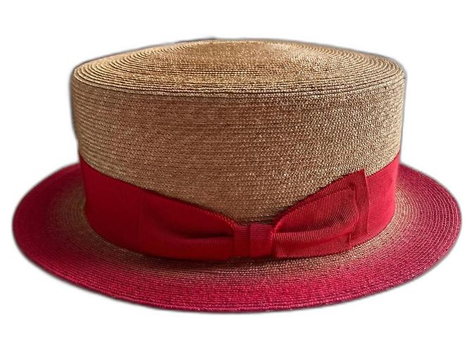 Strohhut von Chanel Rot