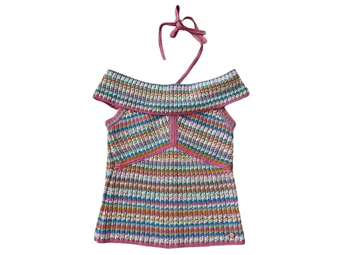 Chanel Cuba Runway Knit Top Multiple colors Cotton  ref.1301379