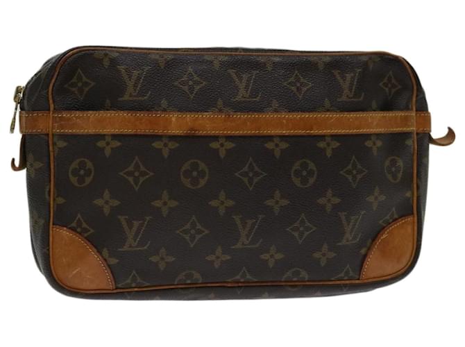 Louis Vuitton Monogram Compiegne 28 Bolsa de Embreagem M51845 LV Auth yk11004 Monograma Lona  ref.1301470