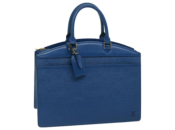 Bolsa de mão LOUIS VUITTON Epi Riviera Azul M48185 Autenticação de LV 67794 Couro  ref.1301517