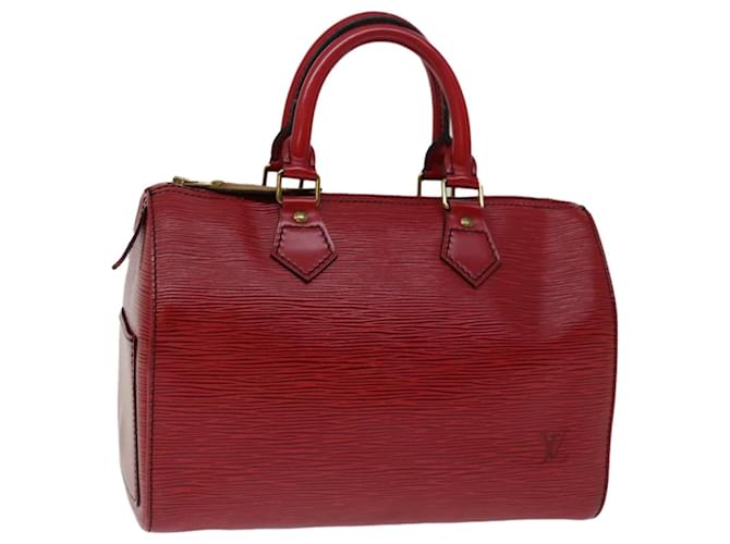 Louis Vuitton Epi Speedy 25 Hand Bag Castilian Red M43017 LV Auth 68416 Leather  ref.1301525