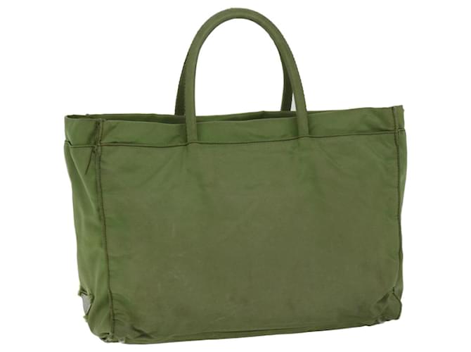 PRADA Hand Bag Nylon Green Auth 68343  ref.1301531