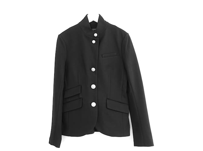Blazer chaqueta Rag & Bone Slade de jersey negro Poliéster  ref.1301595