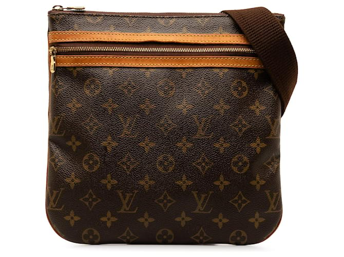 Brown Louis Vuitton Monogram Pochette Bosphore Crossbody Bag Toile Marron  ref.1301632