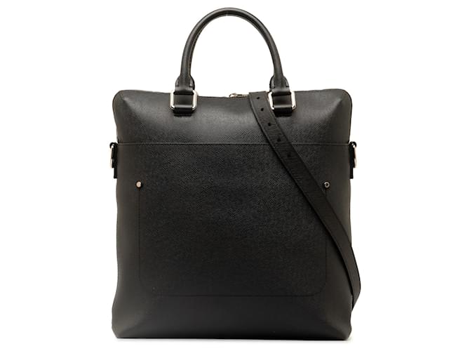 Black Louis Vuitton Taiga Grigori Tote Satchel Leather  ref.1301635
