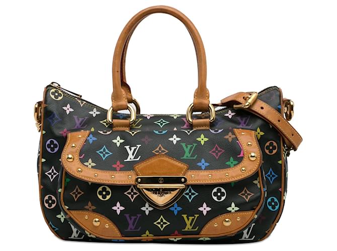 Bolso satchel Rita multicolor con monograma de Louis Vuitton negro Cuero  ref.1301657