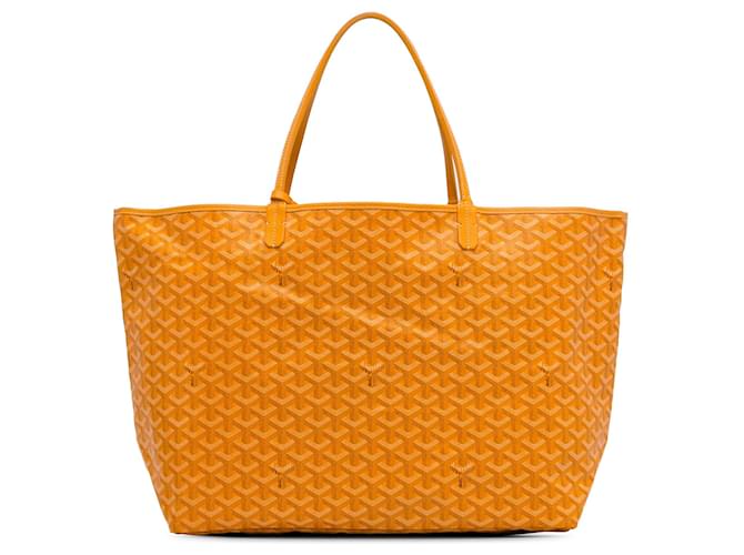 Yellow Goyard Goyardine Saint Louis GM Tote Bag Leather  ref.1301658