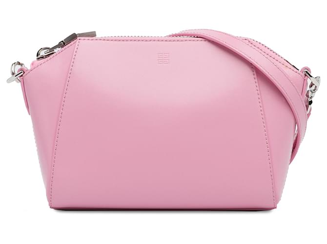 Pink Givenchy XS Antigona Satchel Leather  ref.1301659