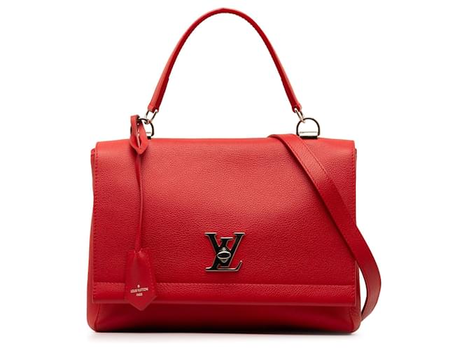 Twist Bolso satchel Louis Vuitton Lockme II BB rojo Roja Cuero  ref.1301666