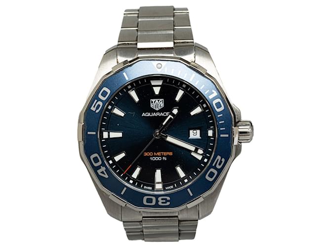 Relógio Aquaracer de aço inoxidável de quartzo Tag Heuer prateado Prata  ref.1301671