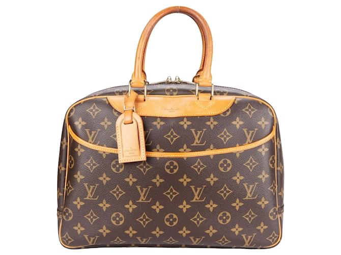 Louis Vuitton Deauville Handtasche aus Canvas mit Monogramm Braun Leinwand  ref.1301687