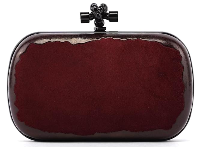 BOTTEGA VENETA Handtaschen Leder Burgund Pochette Knoten Bordeaux  ref.1301704