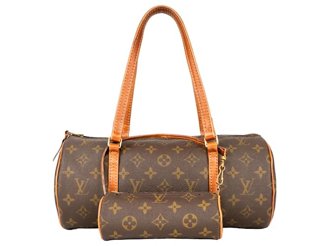 Conjunto de bolsa de ombro Louis Vuitton em lona com monograma Papillon Marrom  ref.1301717