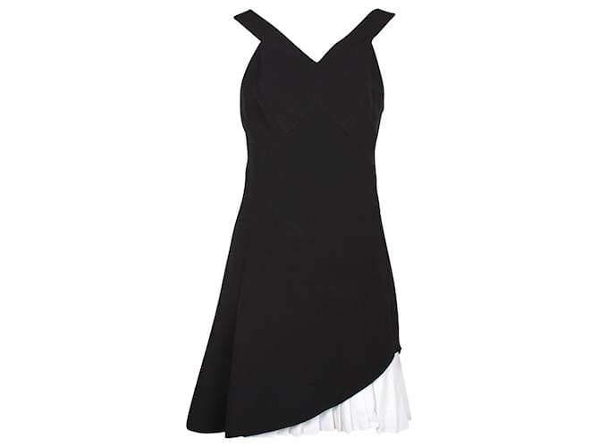 Mini-robe plissée Victoria Beckham en soie noire  ref.1301805
