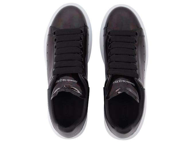 Alexander Mcqueen Oversize Sneakers in Black Leather  ref.1301814