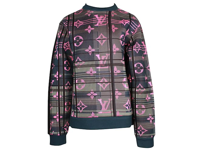 Louis Vuitton Monogram Jacquard Sweatshirt in Multicolor Cotton Multiple colors  ref.1301841