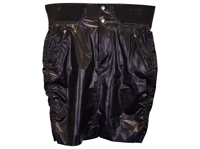 Minifalda Isabel Marant Amel de seda negra Negro