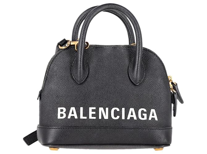Balenciaga Ville XXS Top Handle Bag in Black calf leather Leather Pony-style calfskin  ref.1301868