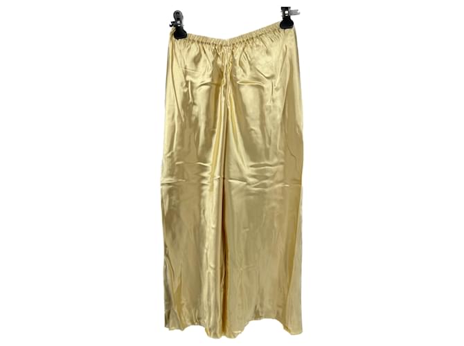KHAITE  Trousers T.International S Viscose Golden  ref.1301884