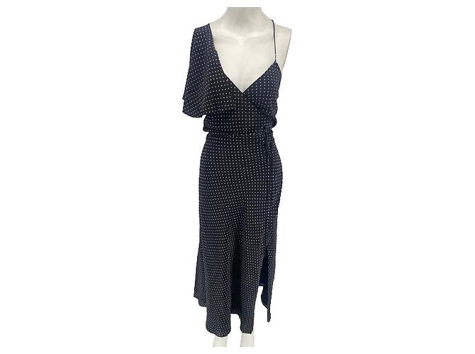 Autre Marque Vestido Michelle Mason T.UK 6 de algodón Negro