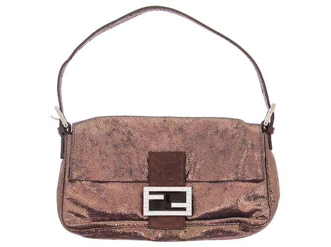 FENDI  Handbags T.  Exotic leathers Brown  ref.1301905